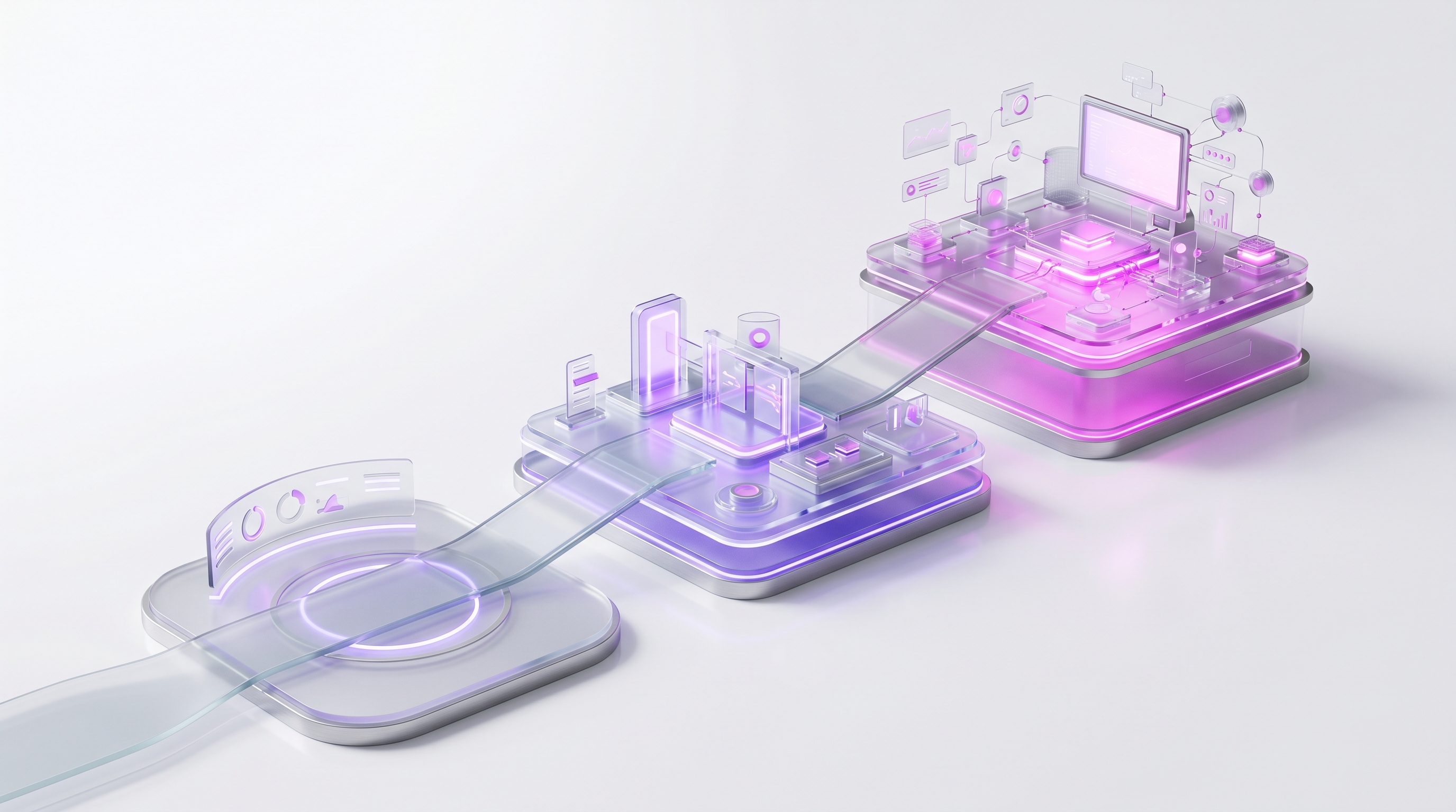 A three-stage ascending roadmap: observe and draft, controlled execution, operational scale