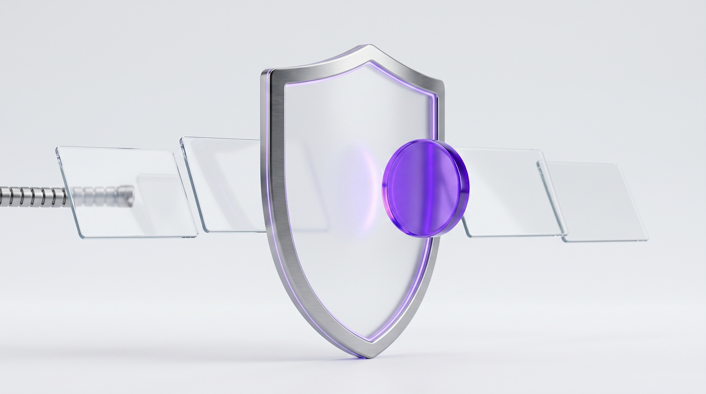 A glass approval shield holding back a pending action while read-only suggestions pass through, the OpenClaw approval gate
