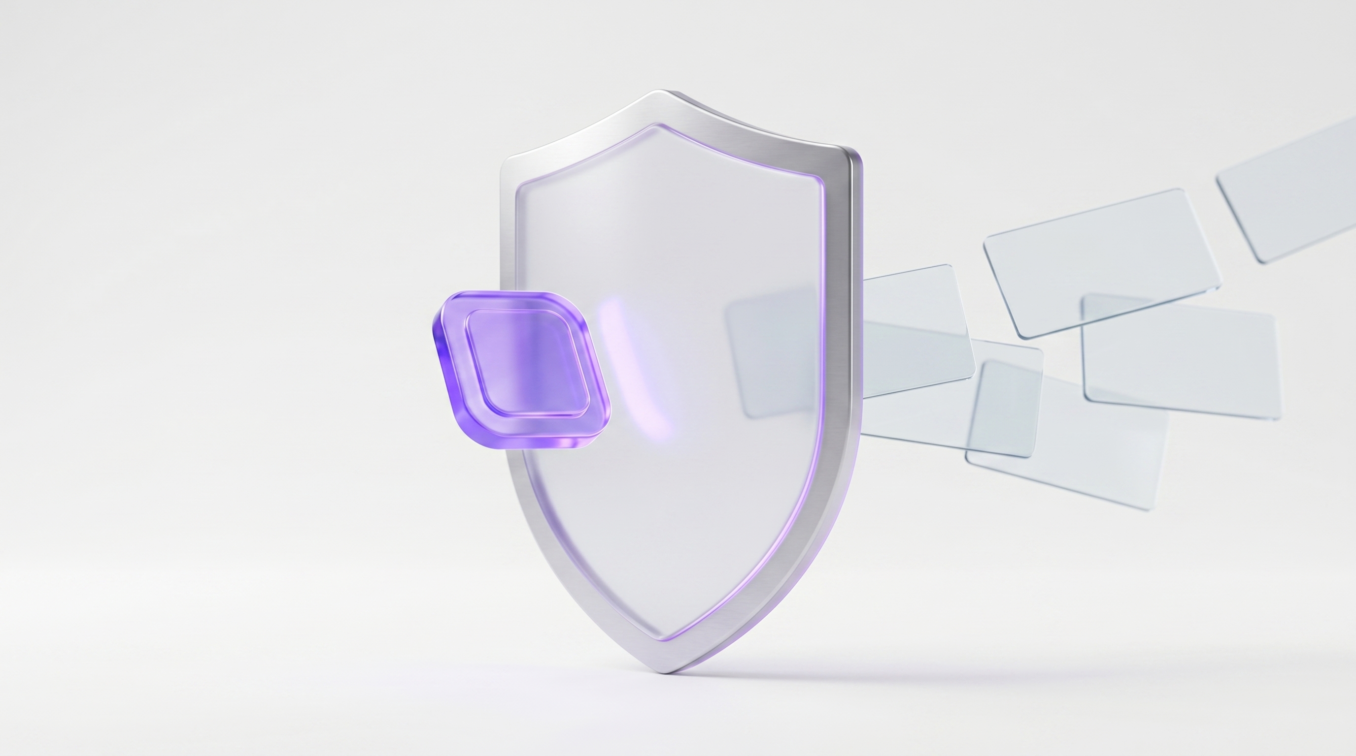 A glass approval shield holding back a pending OpenClaw AI agent action while read-only suggestions pass through