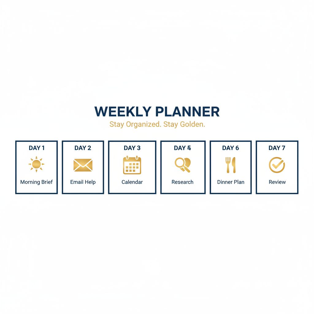 Calendar with color-coded appointments managed by AI
