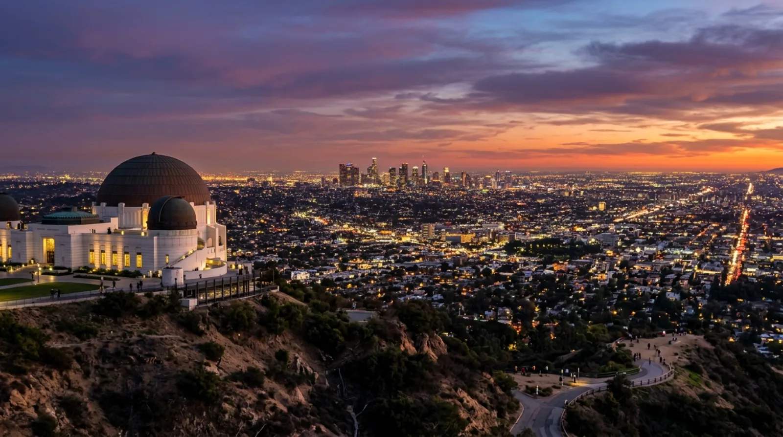 Los Angeles skyline from Griffith Observatory