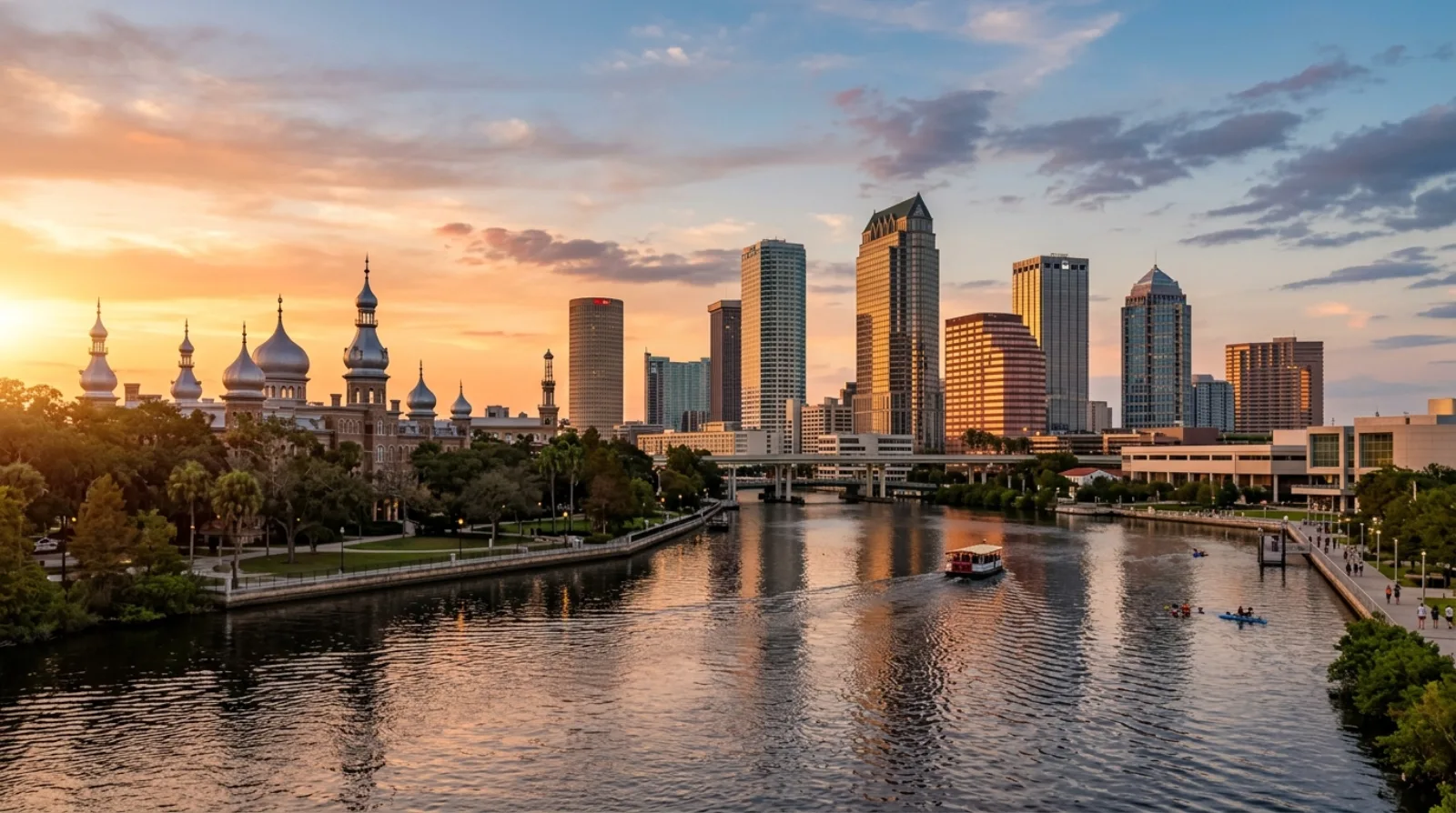 Downtown Tampa skyline across the Hillsborough River