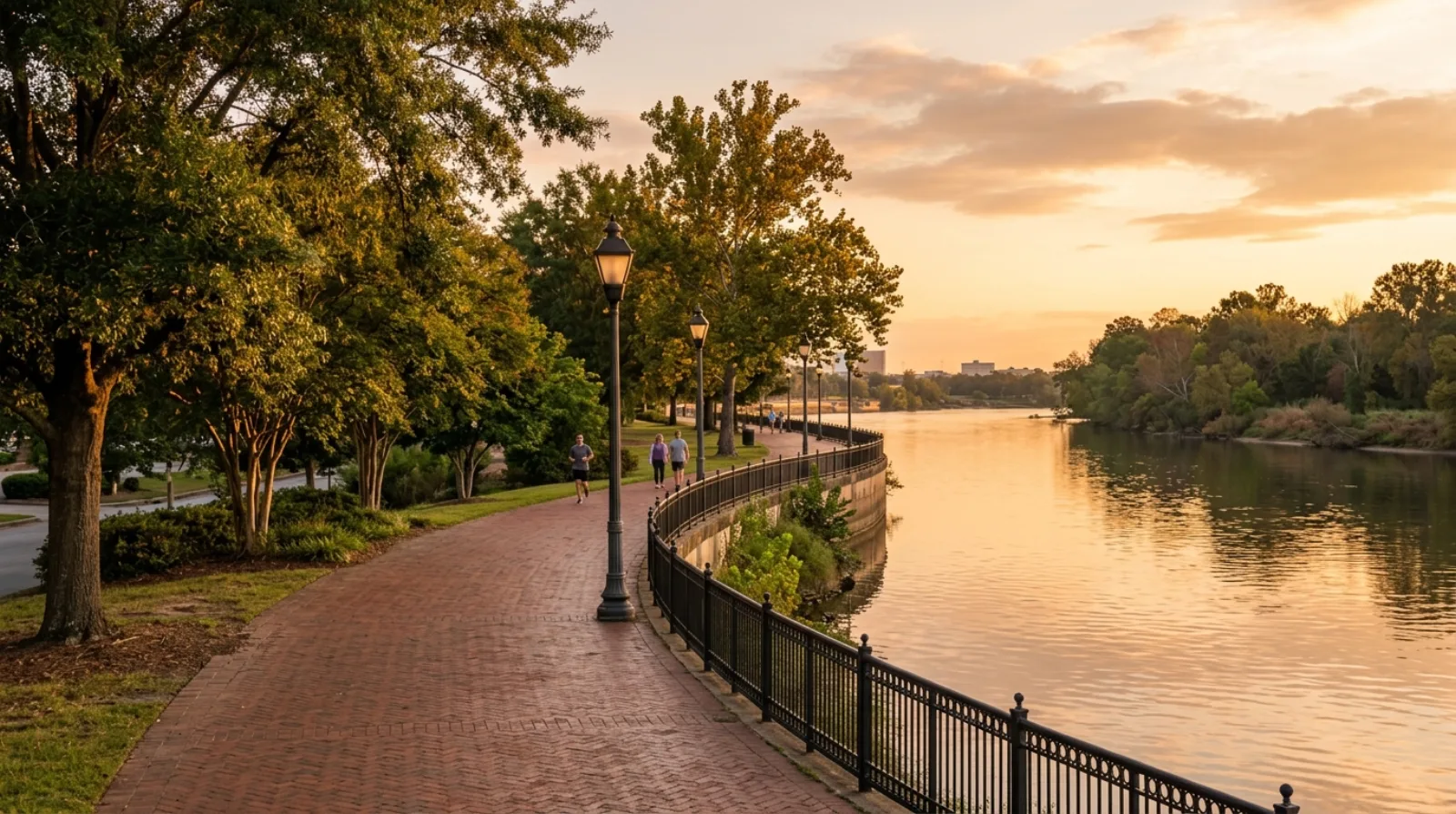 The Augusta Riverwalk along the Savannah River