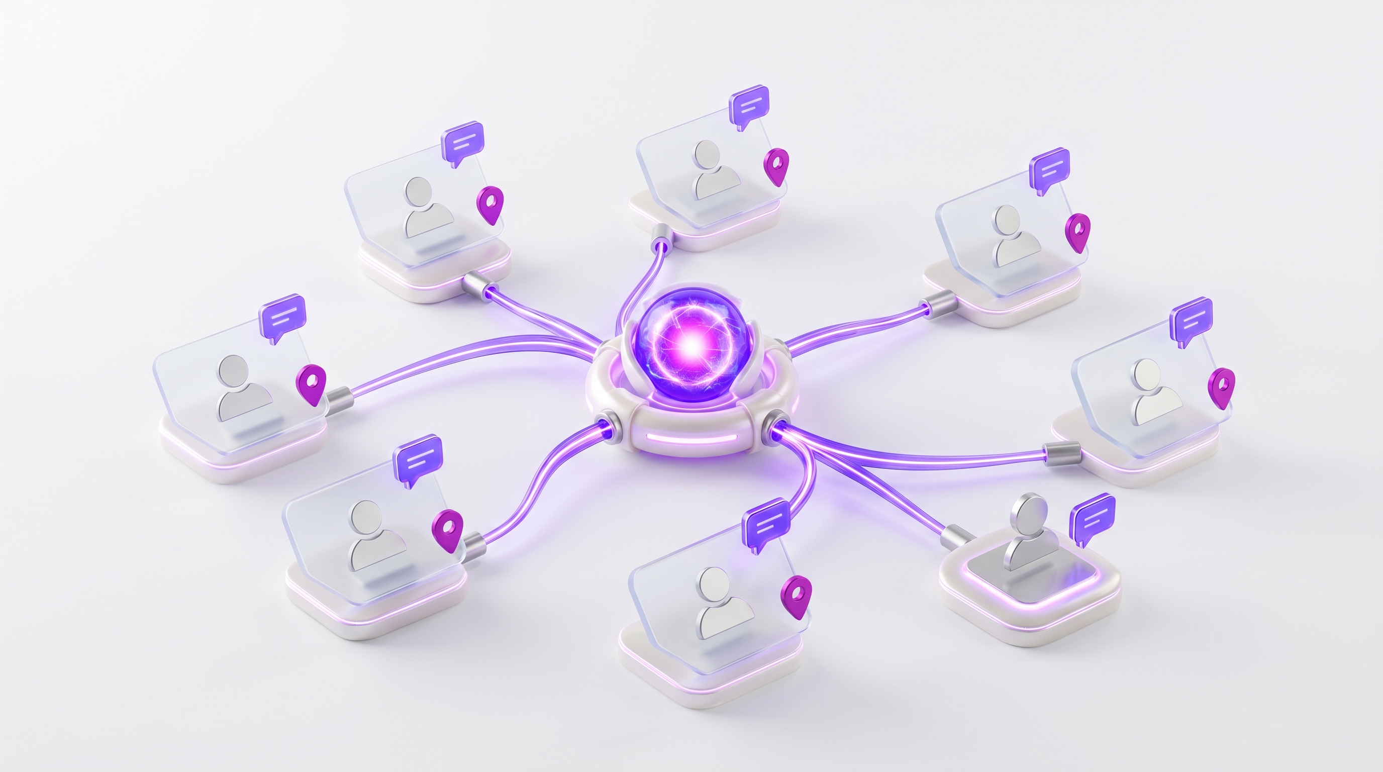 OpenClaw connecting contacts, last conversations, follow-ups, and next actions on a relationship map