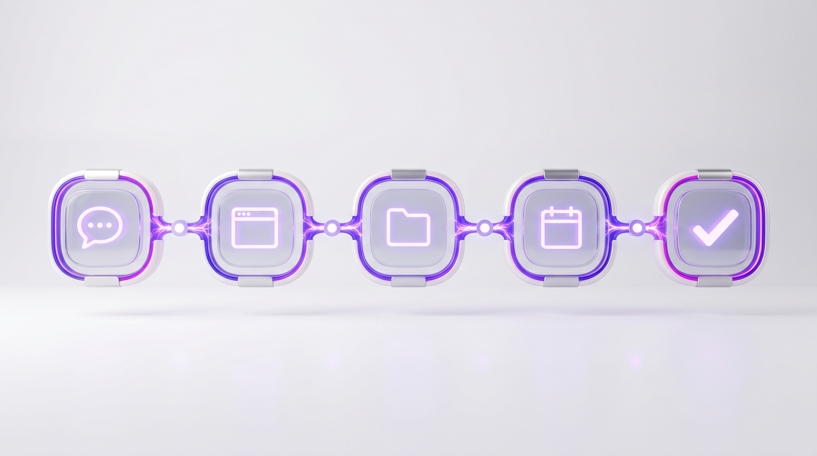 OpenClaw operating a multi-step workflow across chat, browser, files, and calendar with checkpoints